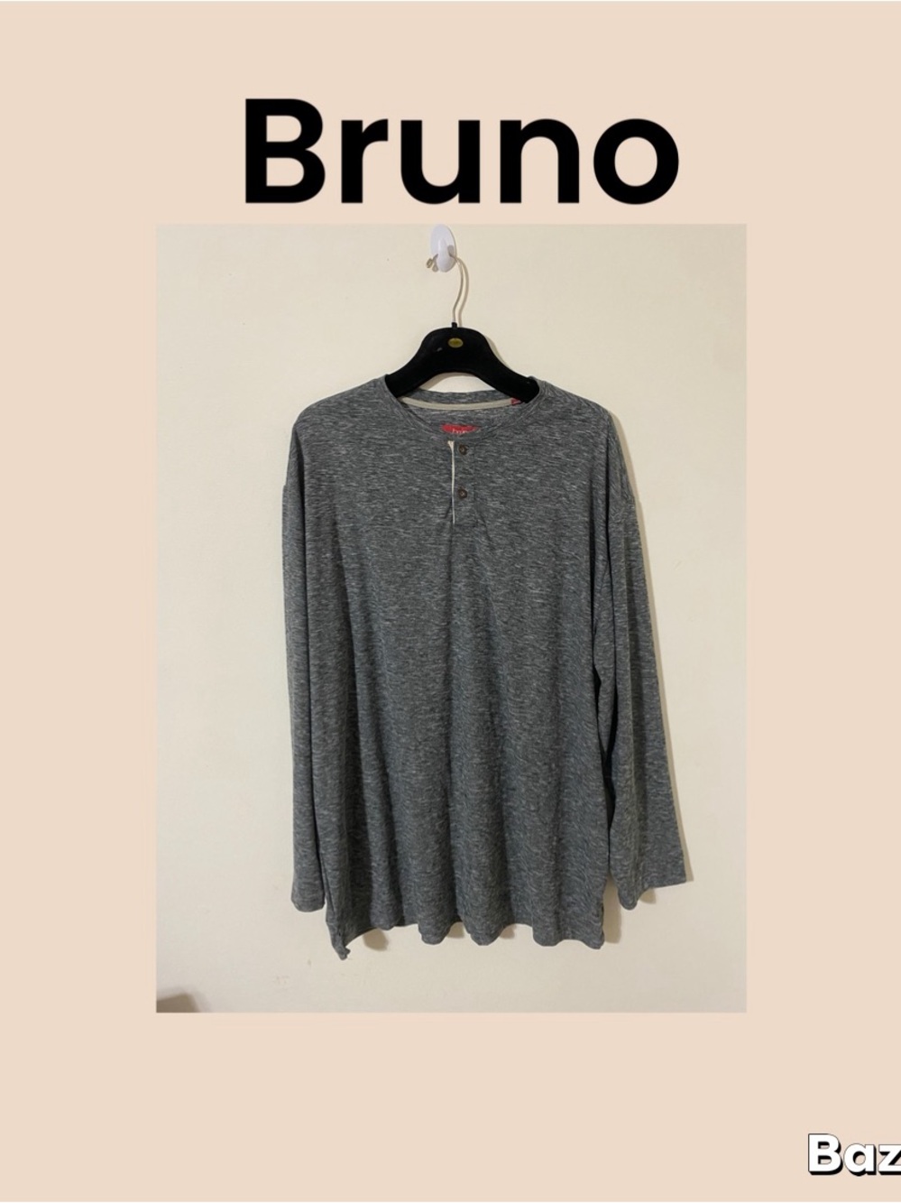 Bruno Men's Super Soft Long Sleeve Shirt Size 3X